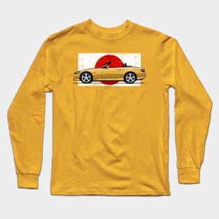 The super driver's car japanese roadster with the japanese flag Long Sleeve T-Shirt